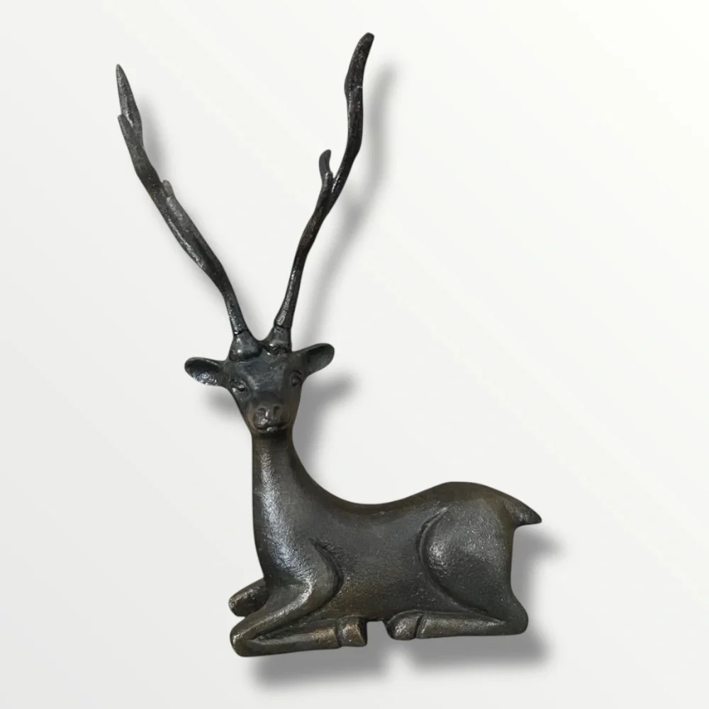 World Market Deer Antler Metal Jewelry Stand Holder